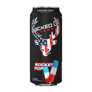 Bucked Up Energy RTD Pre Workout Drink USA Version Rocket Pop Flavour Front of Can