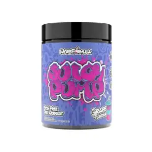 More Formula Juicy Pump Grape Flavour front of tub
