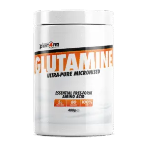Per4m Glutamine 400G Front of tub image