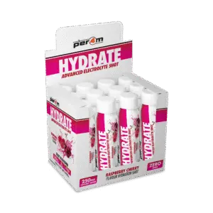Per4m Hydrate Shot Box - 12x100ml - Raspberry Cherry