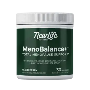 New Life Naturals Menobalance Collagen Front of Tub