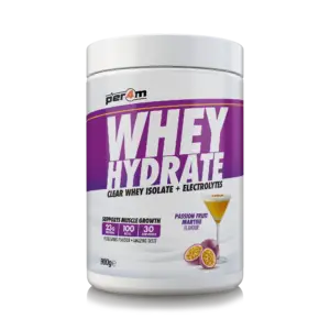 Per4m Whey Hydrate - Passion Fruit Martini 900G Flavour - Front of Tub